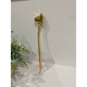 Vintage Antique Gerity Gold - 10" Candle Snuffer Cavalier Helmet Design